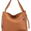 Leder-Schultertasche "Fiesole" In Cognac - (B)34 X (H)29 X (T)15 Cm