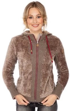 Jacke GAUTING Beige Rot