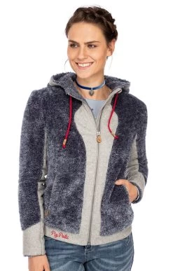 Jacke GAUTING Blau Grau -Damenmodegeschäft marjo jacke gauting blau grau 7