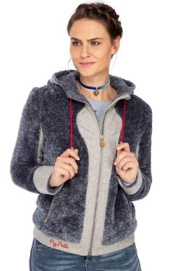 Jacke GAUTING Blau Grau -Damenmodegeschäft marjo jacke gauting blau grau 8