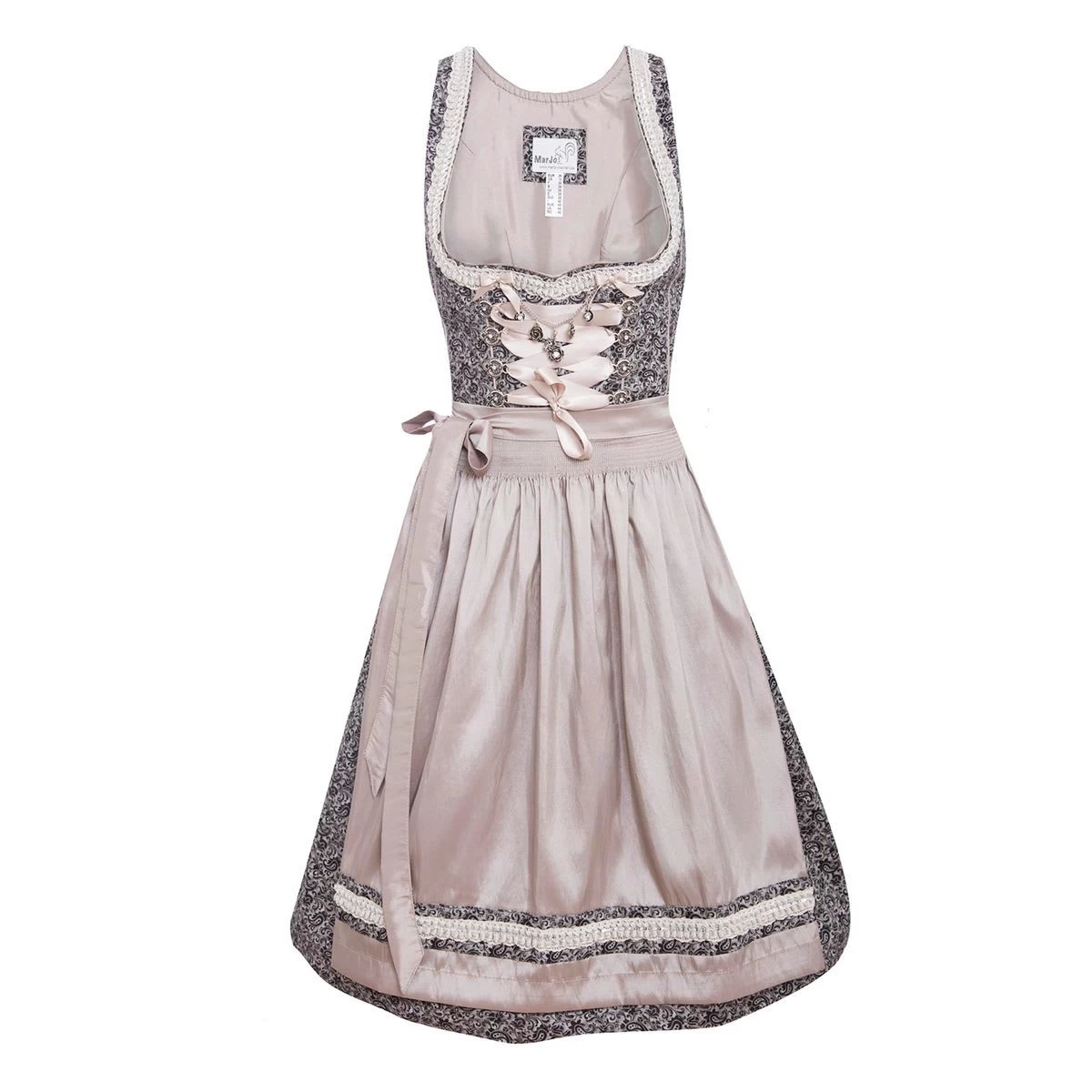 Midi Dirndl In Grau 2 Midi Dirndl In Grau – Bild 2