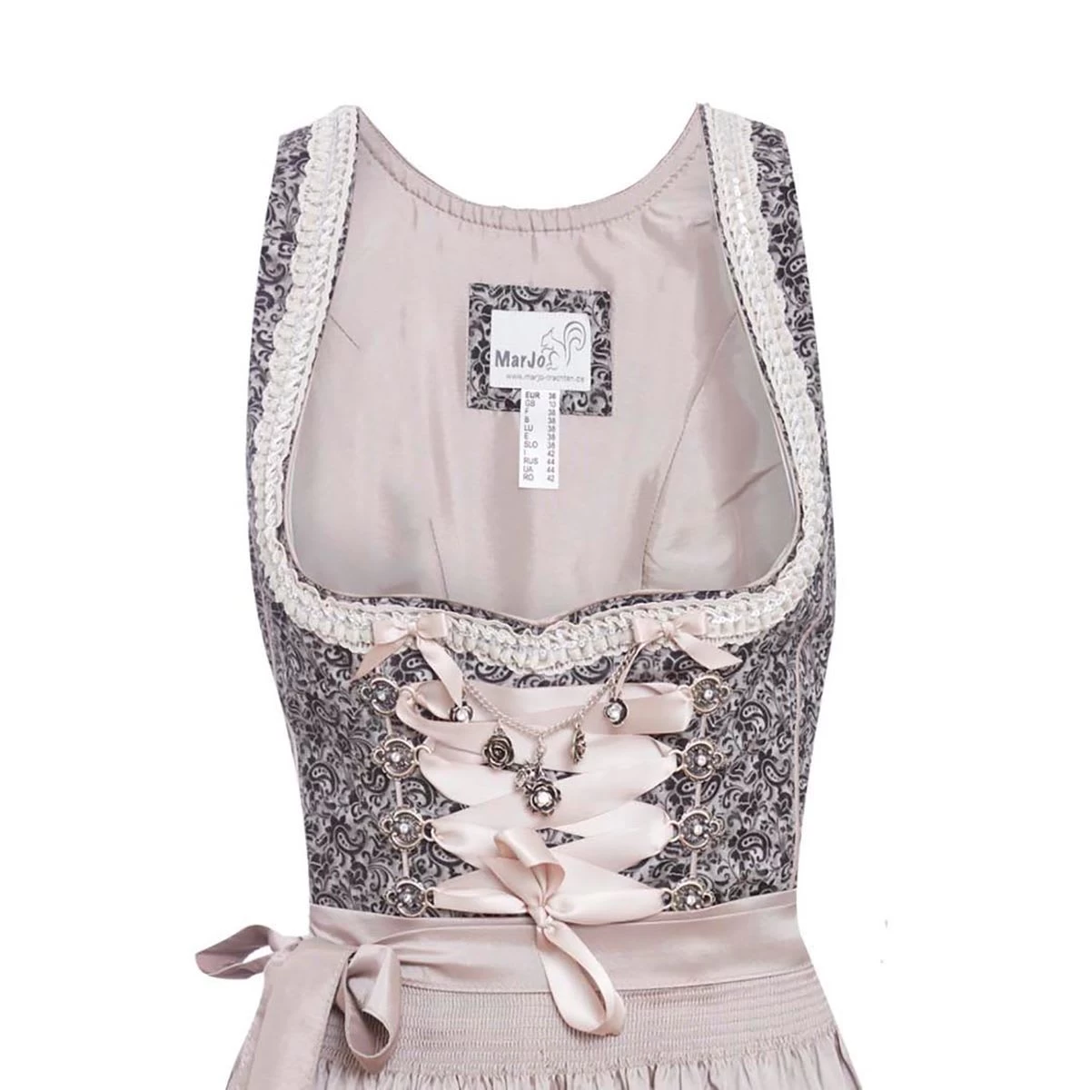 Midi Dirndl In Grau 3 Midi Dirndl In Grau – Bild 3