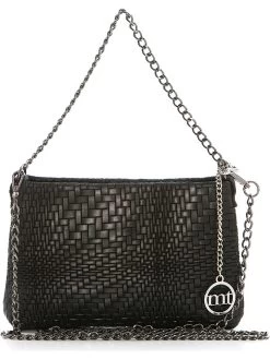 Leder-Umhängetasche "Lunigiana" In Schwarz - (B)26 X (H)16 X (T)4 Cm