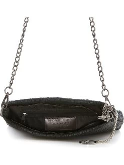 Leder-Umhängetasche "Lunigiana" In Schwarz - (B)26 X (H)16 X (T)4 Cm -Damenmodegeschäft mia tomazzi leder umhangetasche lunigiana in schwarz b 26 x h 16 x t 4 cm 3