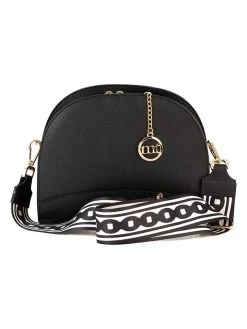 Leder-Umhängetasche "Marghera" In Schwarz - (B)26 X (H)20 X (T)8 Cm