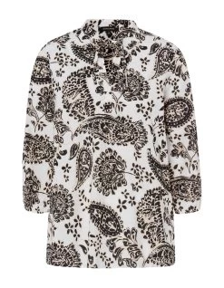 MORE&MORE Paisleybluse In Ecru