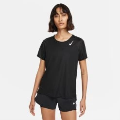 Nike Performance Funktionsshirt Dri-FIT Race In Black-reflective Silv -Damenmodegeschäft nike performance funktionsshirt dri fit race in black reflective silv 2