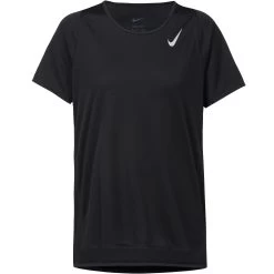 Nike Performance Funktionsshirt Dri-FIT Race In Black-reflective Silv