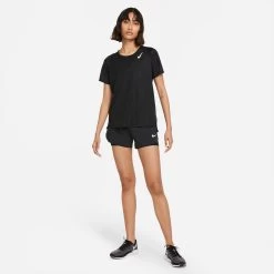 Nike Performance Funktionsshirt Dri-FIT Race In Black-reflective Silv -Damenmodegeschäft nike performance funktionsshirt dri fit race in black reflective silv 7