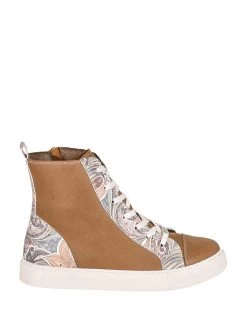 Sneakers In Hellbraun/ Bunt