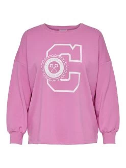 ONLY CARMAKOMA Sweatshirt "Alda" In Pink