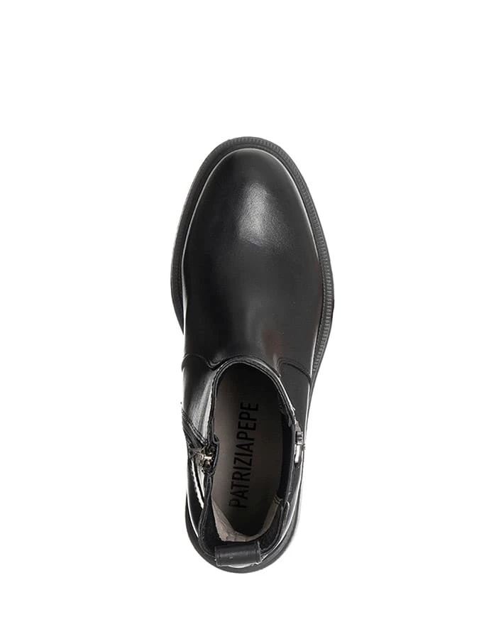 Patrizia Pepe Leder-Boots In Schwarz 4 Patrizia Pepe Leder-Boots In Schwarz – Bild 4