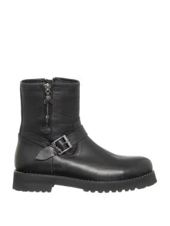 Patrizia Pepe Leder-Boots In Schwarz