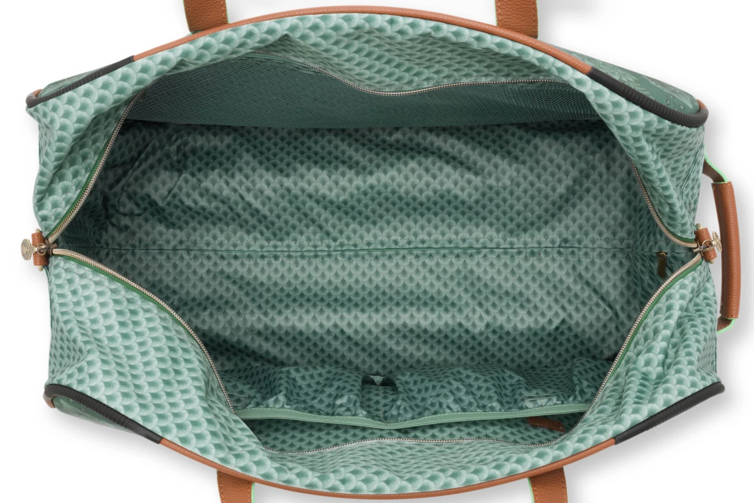 Pip Studio Reisetasche Mit 2 Rädern "Kyoto Festivall" In Grün - (L) 55 X (B) 34 X (H) 27 Cm 6 Pip Studio Reisetasche Mit 2 Rädern "Kyoto Festivall" In Grün - (L) 55 X (B) 34 X (H) 27 Cm – Bild 6