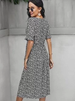 Kleid In Schwarz/ Weiß -Damenmodegeschäft pretty summer kleid in schwarz weiss 5