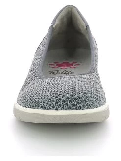 RELIFE Slipper In Grau 7 RELIFE Slipper In Grau -Damenmodegeschäft relife slipper in grau 2