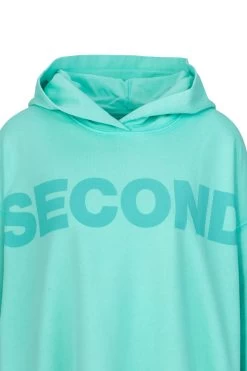 Replay Hoodie Garment Dyed Organic Cotton Fleece In Blau -Damenmodegeschäft replay hoodie garment dyed organic cotton fleece in blau 2