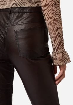 Lederhose 9809 In Braun -Damenmodegeschäft ricano lederhose 9809 in braun 3