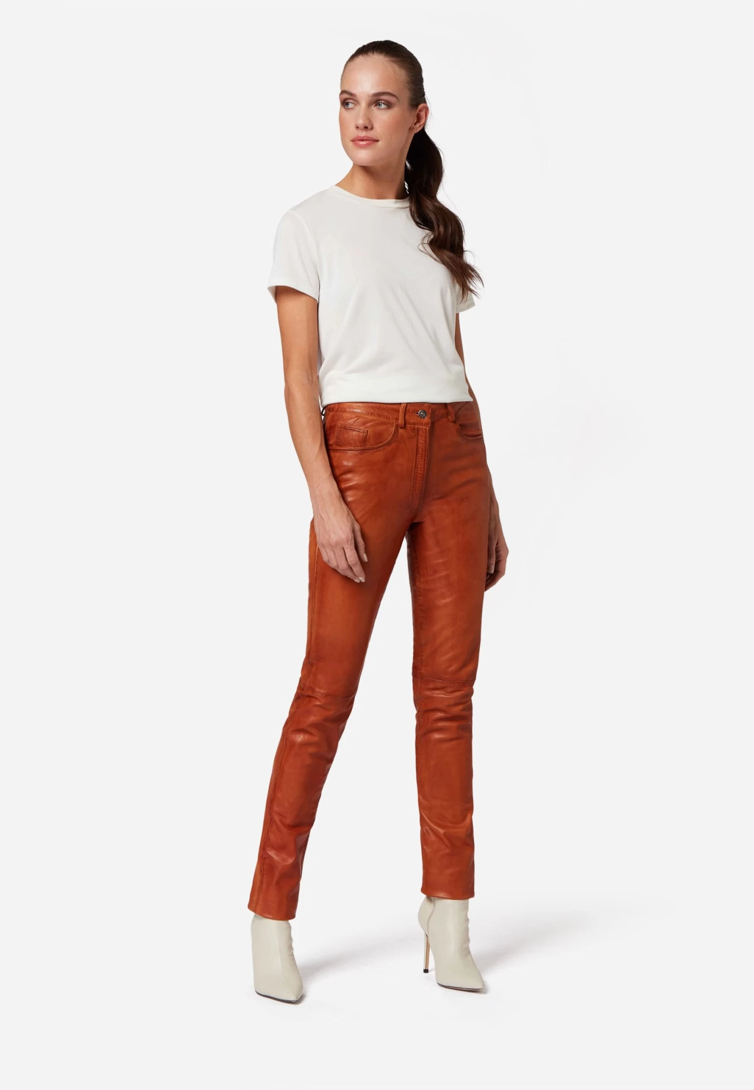 Lederhose 9809 In Camel 2 Lederhose 9809 In Camel – Bild 2