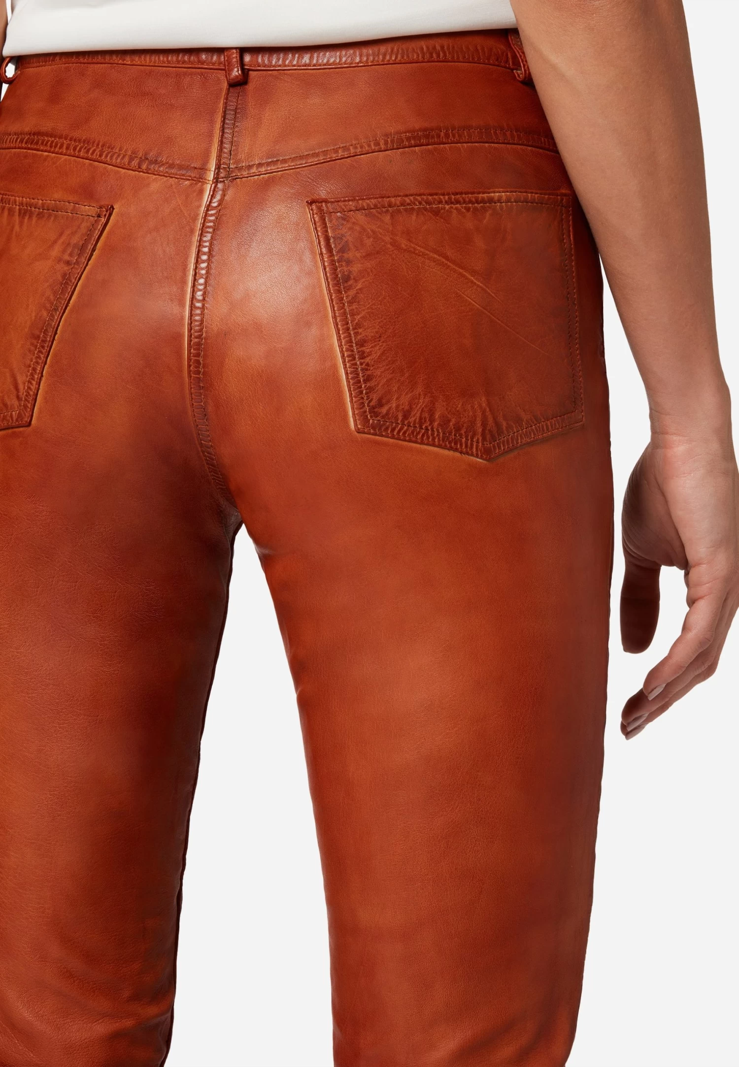 Lederhose 9809 In Camel 5 Lederhose 9809 In Camel – Bild 5