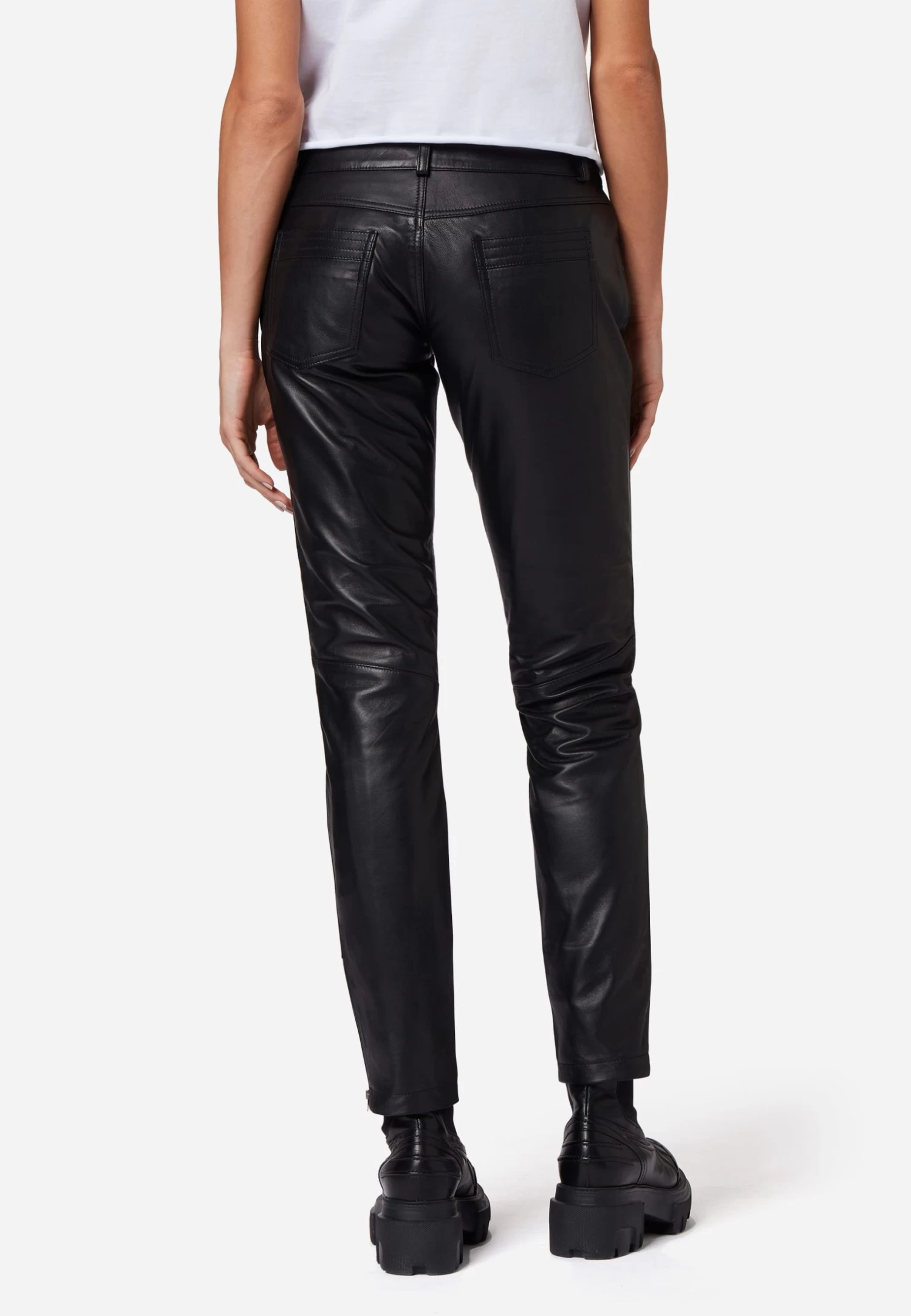 Lederhose Tally Pant In Schwarz 3 Lederhose Tally Pant In Schwarz – Bild 3