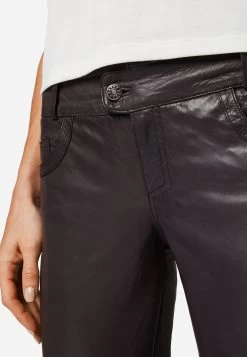 Lederhose Triston-B In Braun -Damenmodegeschäft ricano lederhose triston b in braun 3