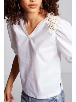 Rich&royal Bluse In Weiß -Damenmodegeschäft rich and royal bluse in weiss 3