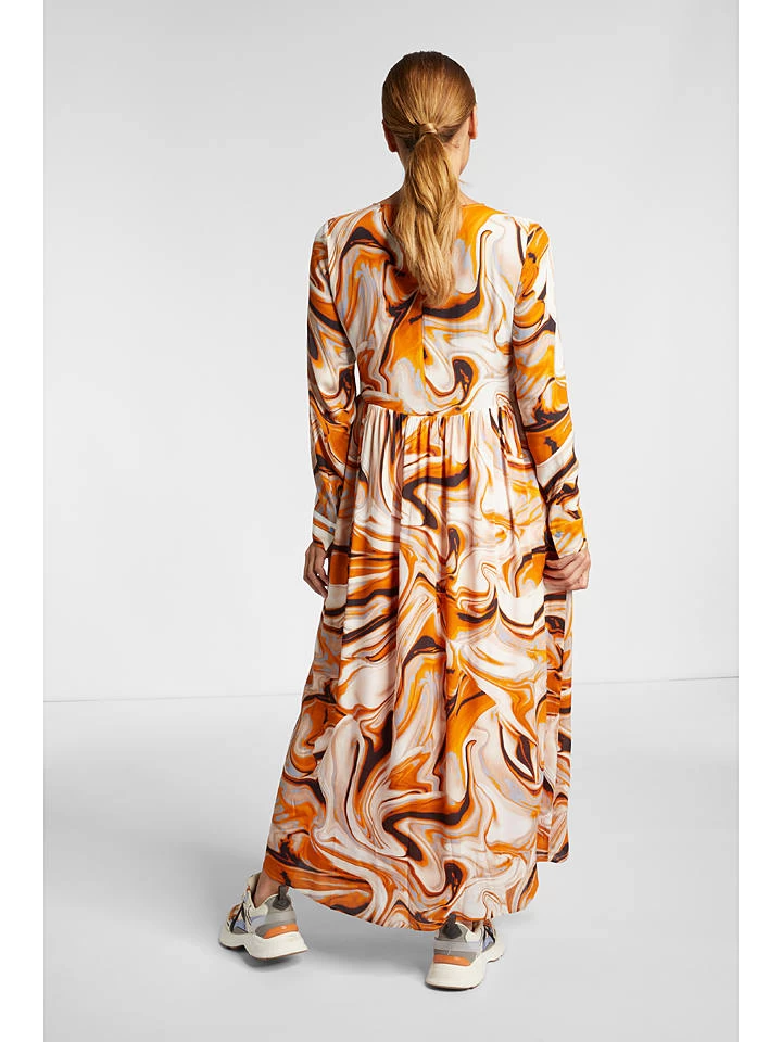Rich&royal Kleid In Orange/ Weiß 3 Rich&royal Kleid In Orange/ Weiß – Bild 3