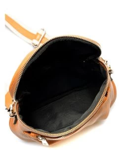 Leder-Umhängetasche In Apricot 9 Leder-Umhängetasche In Apricot -Damenmodegeschäft roberta m leder umhangetasche in apricot 4