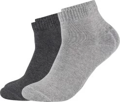 S.Oliver Unisex-Kurzsocken 2 Paar In Grau/hellgrau