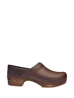 Sanita Leder-Clogs "Julie" In Braun -Damenmodegeschäft sanita leder clogs julie in braun 2