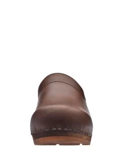 Sanita Leder-Clogs "Julie" In Braun -Damenmodegeschäft sanita leder clogs julie in braun 3