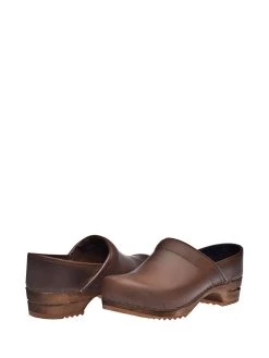 Sanita Leder-Clogs "Julie" In Braun -Damenmodegeschäft sanita leder clogs julie in braun 4