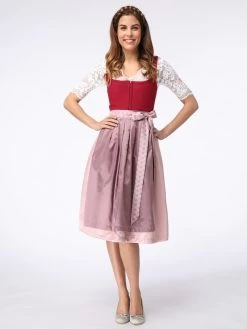 Dirndl In Rot/ Rosa