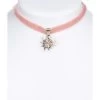 Halskette 9197 Samtband Edelweiss, Rose