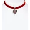 Samtkette 2044 Mit Herz, Rot