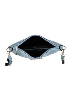 Wildleder Trachtentasche TA30540 Metallherz, Graublau -Damenmodegeschäft schuhmacher wildleder trachtentasche ta30540 metallherz graublau 4