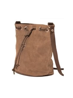 Wildlederbeutel TA30210 Mit Metallherz, Grau Braun 8 Wildlederbeutel TA30210 Mit Metallherz, Grau Braun -Damenmodegeschäft schuhmacher wildlederbeutel ta30210 mit metallherz grau braun 2