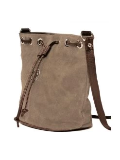 Wildlederbeutel TA30210 Mit Metallherz, Grau Braun 11 Wildlederbeutel TA30210 Mit Metallherz, Grau Braun -Damenmodegeschäft schuhmacher wildlederbeutel ta30210 mit metallherz grau braun 5