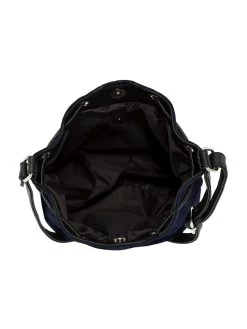 Wildlederbeutel TA30210 Mit Metallherz, Marine -Damenmodegeschäft schuhmacher wildlederbeutel ta30210 mit metallherz marine 3