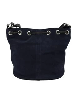 Wildlederbeutel TA30210 Mit Metallherz, Marine -Damenmodegeschäft schuhmacher wildlederbeutel ta30210 mit metallherz marine 4