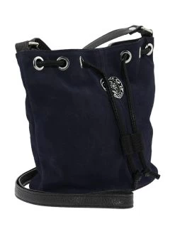 Wildlederbeutel TA30210 Mit Metallherz, Marine -Damenmodegeschäft schuhmacher wildlederbeutel ta30210 mit metallherz marine 5