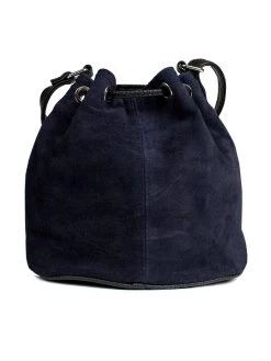 Wildlederbeutel TA30210 Mit Metallherz, Marine -Damenmodegeschäft schuhmacher wildlederbeutel ta30210 mit metallherz marine 6