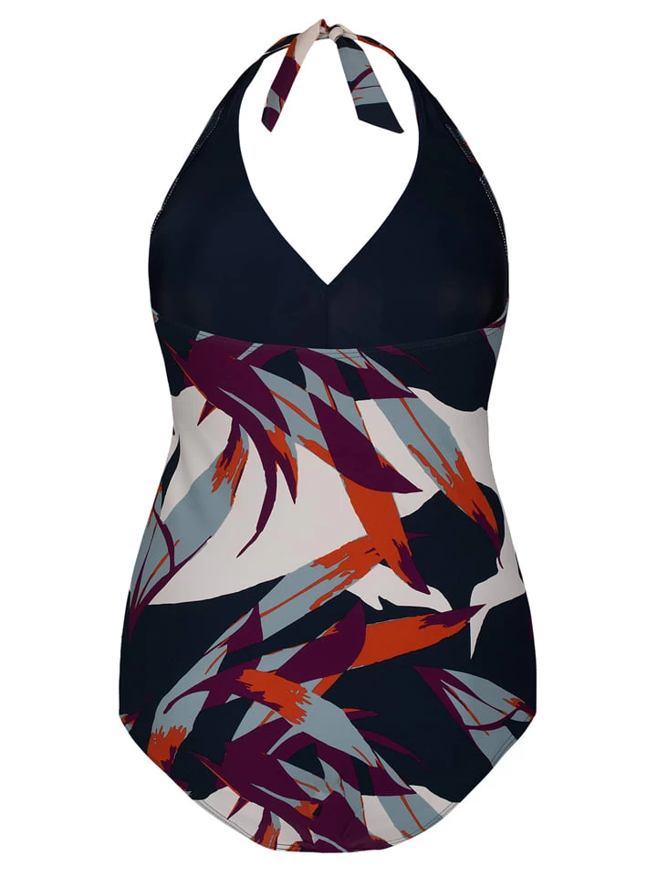 Badeanzug In Schwarz/ Creme 2 Badeanzug In Schwarz/ Creme – Bild 2