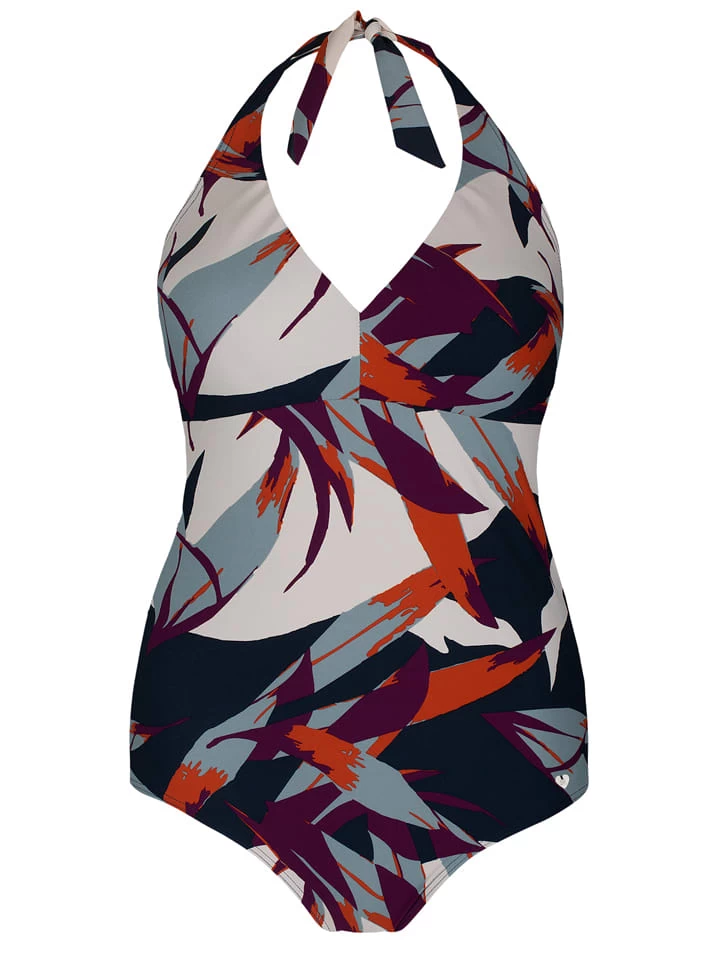 Badeanzug In Schwarz/ Creme 1 Badeanzug In Schwarz/ Creme