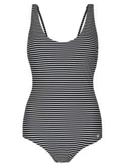 Badeanzug Schwarz/ Weiß