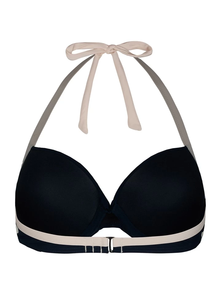 Bikini-Oberteil In Schwarz/ Creme 2 Bikini-Oberteil In Schwarz/ Creme – Bild 2