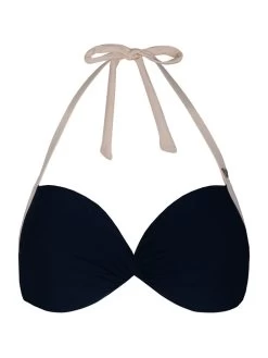 Bikini-Oberteil In Schwarz/ Creme