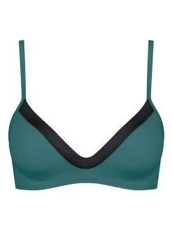 Sloggi Bikini-Oberteil In Grün/ Schwarz