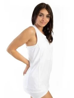 Spyder Trainingstop In Weiß -Damenmodegeschäft spyder trainingstop in weiss 2